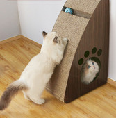 Ξύστρα γάτας με κυματοειδές χαρτί - πολλά μοντέλα