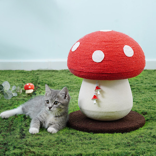 Ξύστρα γάτας σε σχήμα μανιταριού