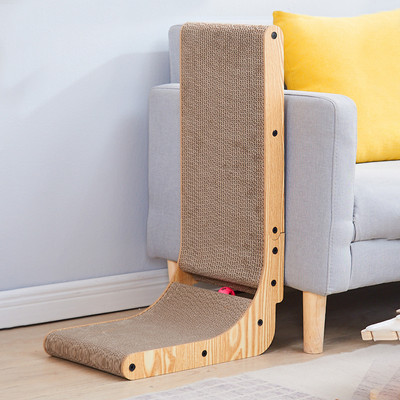 Placa de zgariat din lemn pentru pisici