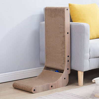 Placa de zgariat din lemn pentru pisici