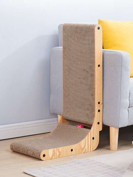 Placa de zgariat din lemn pentru pisici