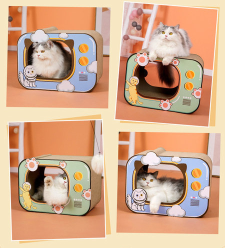 Scarlet pisici hartie ondulata mai multe modele