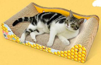 Κρεβάτι γάτας από κυματοειδές χαρτί