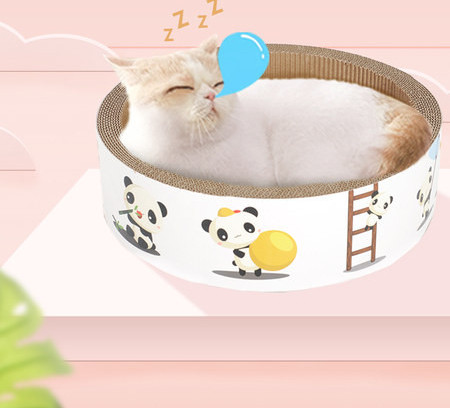 Scarlet pisici din hartie ondulata - diferite modele