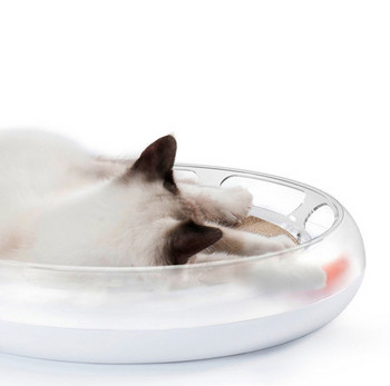 Μικρό κρεβάτι γάτας από κυματοειδές χαρτί