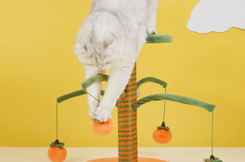 Ξύστρα παιχνιδιών στήλης γάτας