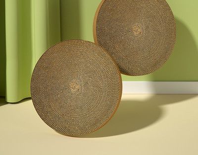 Placă de răzuit rotundă din plastic din hârtie ondulată