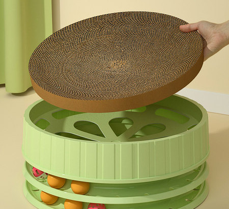 Placă de răzuit rotundă din plastic din hârtie ondulată