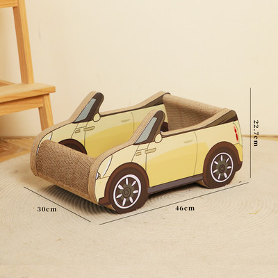 Zgarietor de pisici in forma de masina