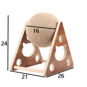 Ξύστρα γάτας με σιζάλ σε στρογγυλό σχήμα σε βάση