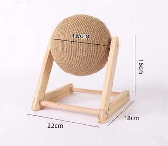 Ξύστρα γάτας με σιζάλ σε στρογγυλό σχήμα σε βάση