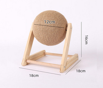 Ξύστρα γάτας με σιζάλ σε στρογγυλό σχήμα σε βάση