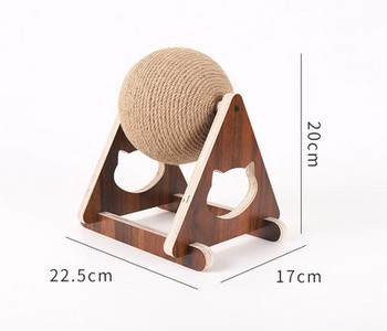 Ξύστρα γάτας με σιζάλ σε στρογγυλό σχήμα σε βάση