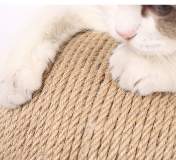 Ξύστρα γάτας με σιζάλ σε στρογγυλό σχήμα σε βάση