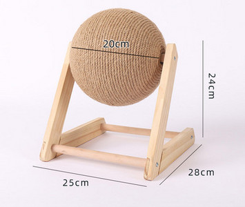 Ξύστρα γάτας με σιζάλ σε στρογγυλό σχήμα σε βάση