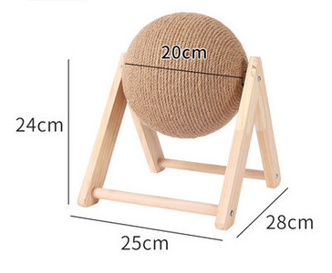 Ξύστρα γάτας με σιζάλ σε στρογγυλό σχήμα σε βάση