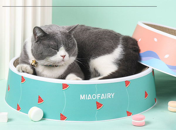 Lainepaberist ümmargune kraabits - kassidele