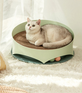 Κρεβάτι γάτας για ξύσιμο από κυματοειδές χαρτί