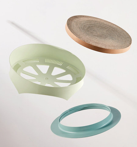 Κρεβάτι γάτας για ξύσιμο από κυματοειδές χαρτί