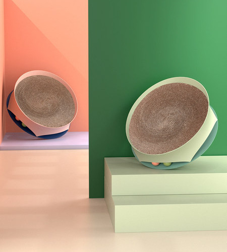 Κρεβάτι γάτας για ξύσιμο από κυματοειδές χαρτί