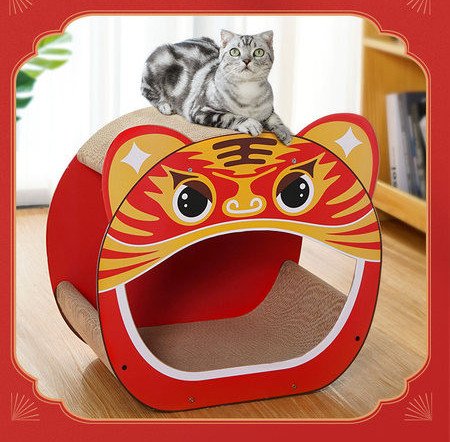 Ploča za mačje grebanje u obliku tigra