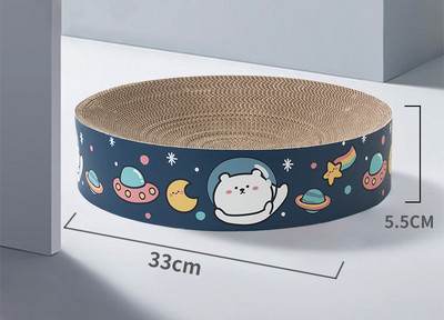 Vrsta mačje ploče za grebanje s valovitog papira