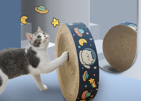 Vrsta mačje ploče za grebanje s valovitog papira