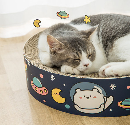 Vrsta mačje ploče za grebanje s valovitog papira