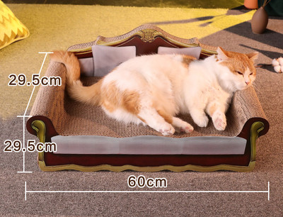 Grebalica za mačke od valovitog papira - različiti modeli i veličine