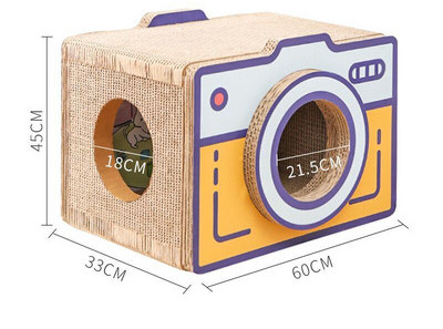 Lainepaberist puidust kast kassidele