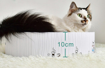 Στρογγυλή ξύστρα για γάτες - από κυματοειδές χαρτί