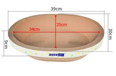 Ümmargune kraabits kassidele – lainepaberist