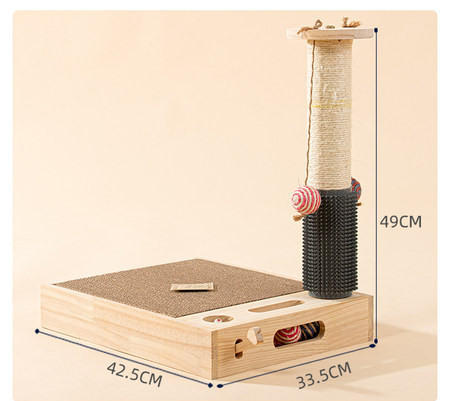 Mačka škrabalica s privjeskom - dvije boje