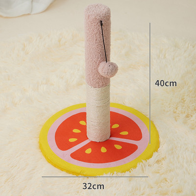 Mitmes värvitoonis ümmargune kraabits kassidele