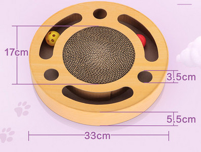 Scarlet pentru pisici in forma rotunda