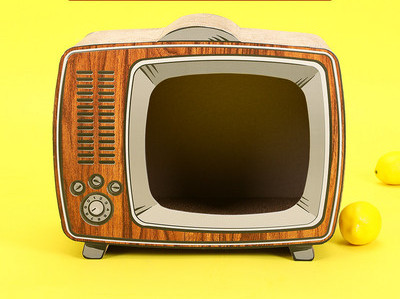 Grebalica za mačke u obliku televizora