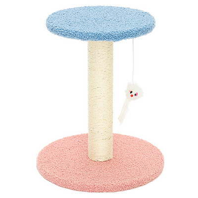 Vertikalna drvena penjalica sa grebalom za mačke