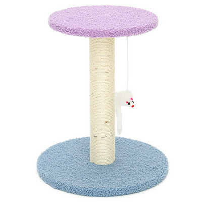 Vertikalna drvena penjalica sa grebalom za mačke