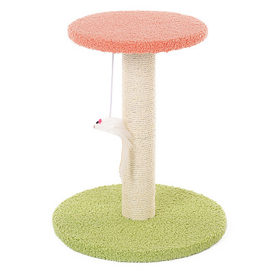 Vertikalna drvena penjalica sa grebalom za mačke