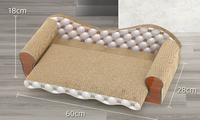 Kaķu skrāpis no gofrētā papīra - divi modeļi