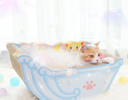 Pat tip zgarietor pisici in doua culori