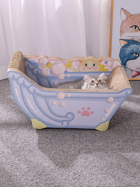 Pat tip zgarietor pisici in doua culori