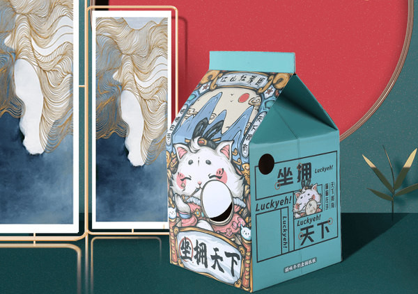 Scarlet din carton pentru pisici - mai multe culori