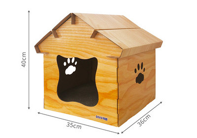 Zgarietor in forma de casa pentru pisici