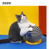 Sisali ja statiiviga ümmargune kraabits kassidele