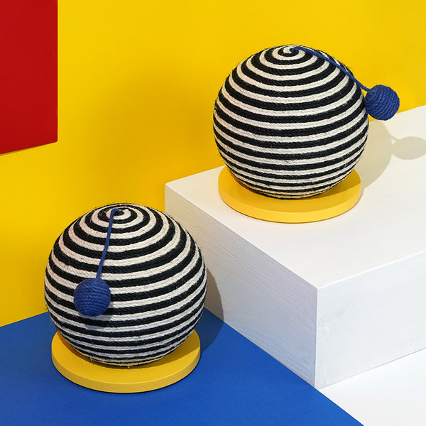 Sisali ja statiiviga ümmargune kraabits kassidele