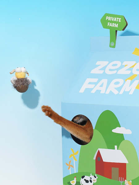 Zgarietor in forma de casa pentru pisici