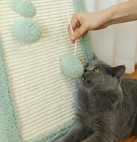 Sisaliga puitlaud küünte teritamiseks ja pompoonide mängimiseks