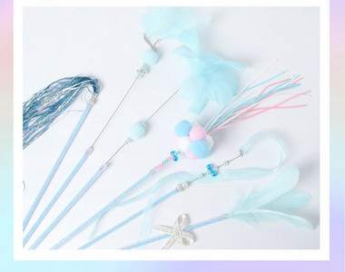 Καλάμι για παιχνίδι γάτας - πολλά μοντέλα