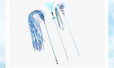 Kassi mängupulk sulgede ja metallist kaunistusega